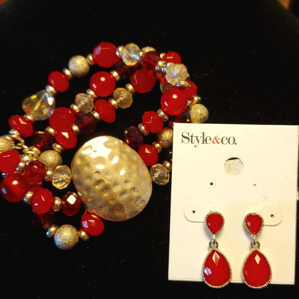 Bracelet and Earring bundle, OS